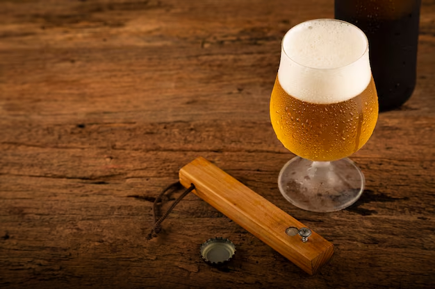 Frisch gezapftes Bier
